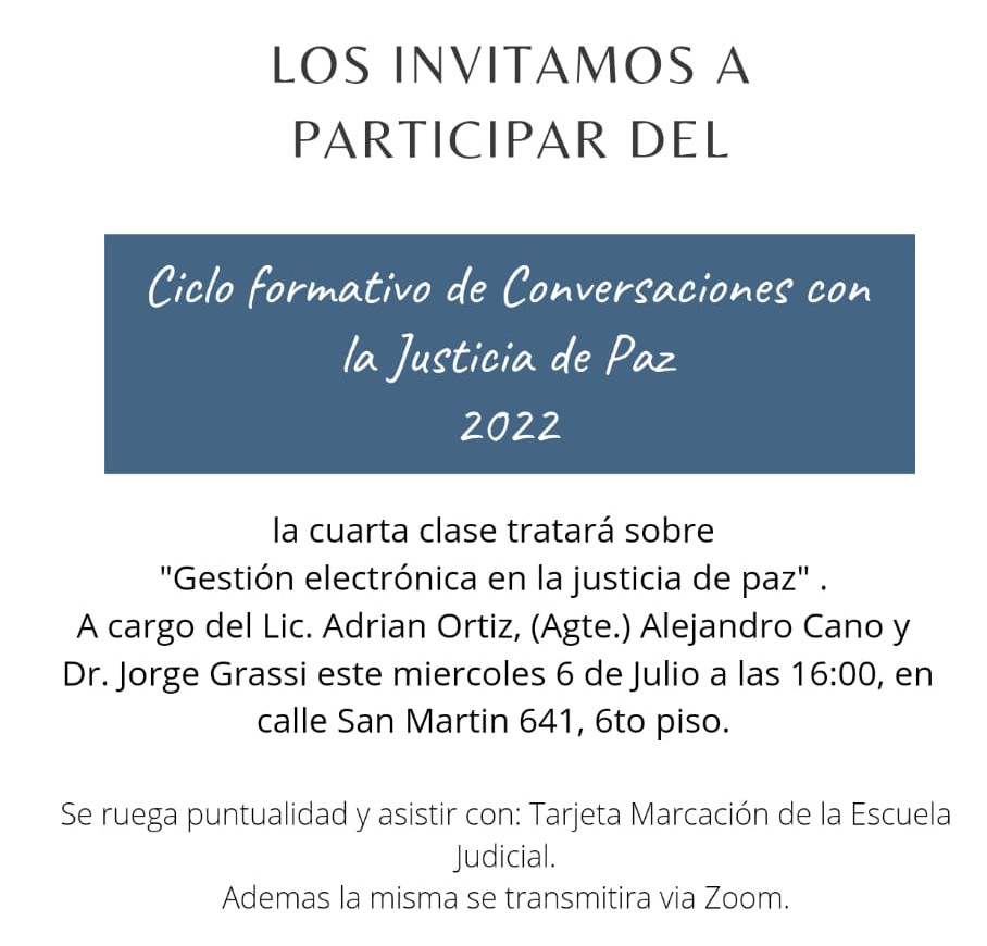 Justicia de Paz - 4to Encuentro