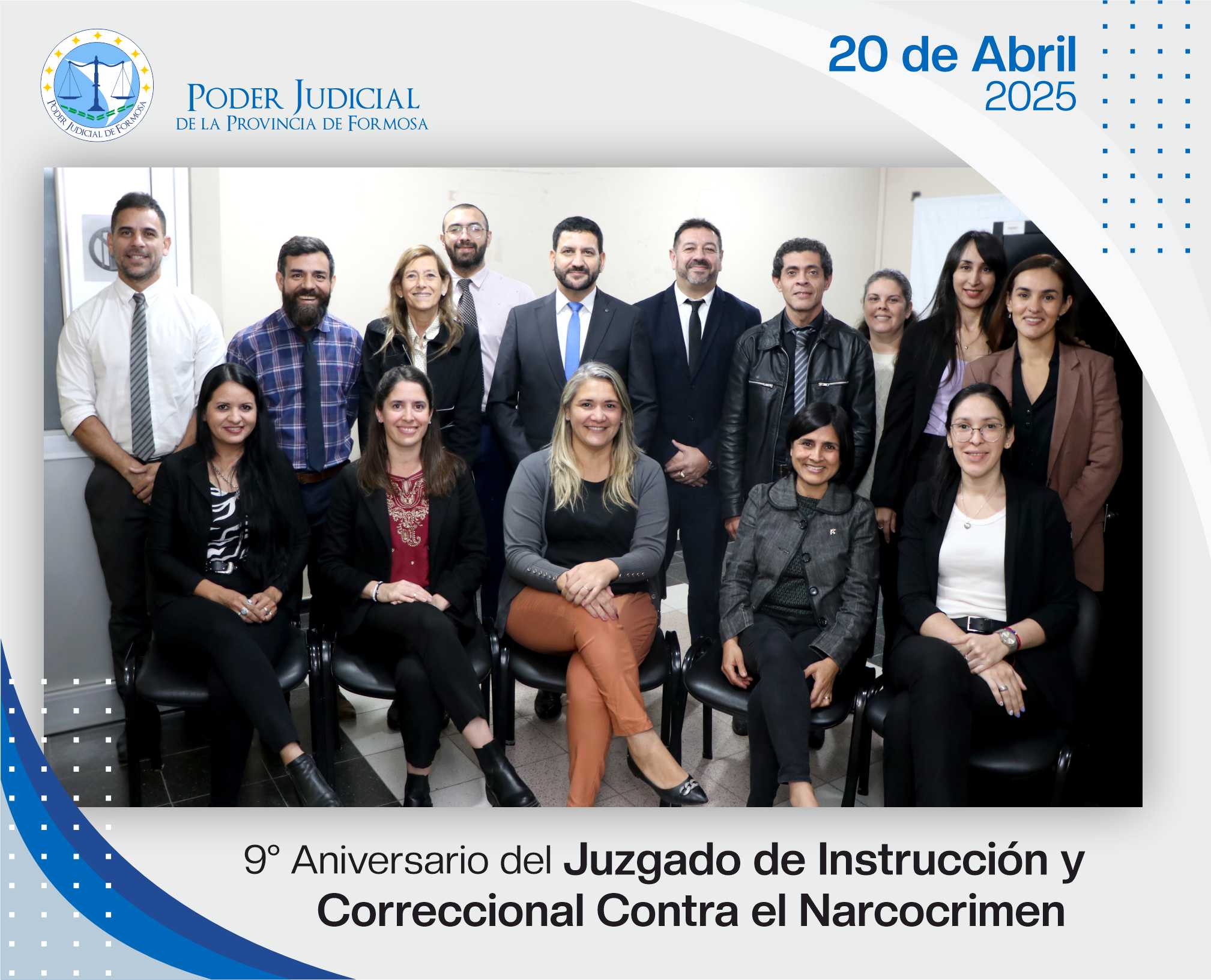 Efemérides - 9º Aniversario Juzgado de Instrucción y Correccional contra el Narcocrimen