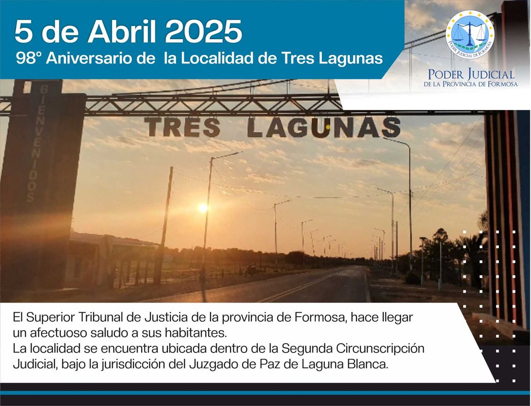 Aniversario de la localidad de Tres Lagunas
