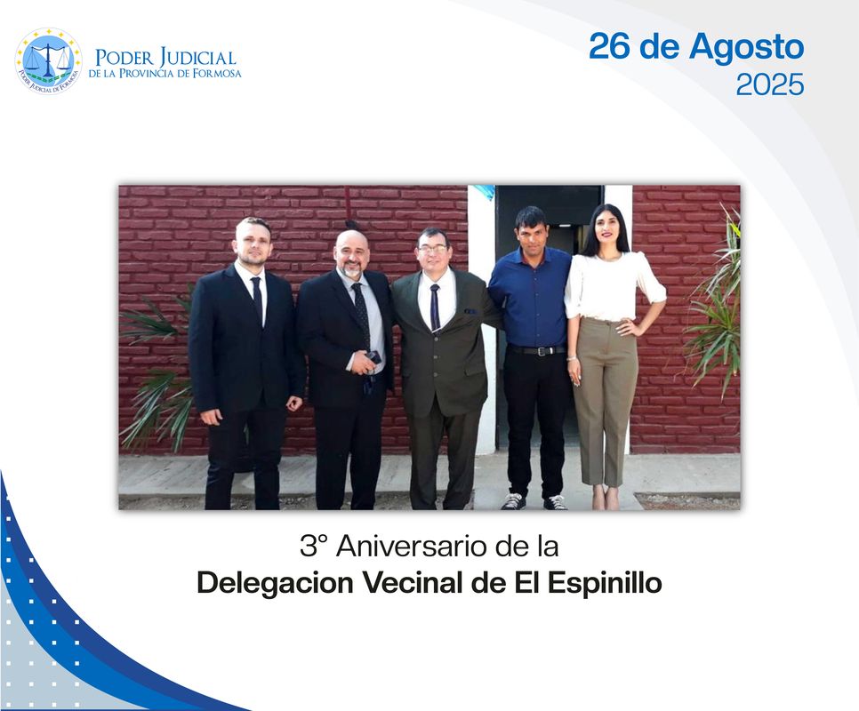 Efemérides - 3º Aniversario Delegación Vecinal El Espinillo
