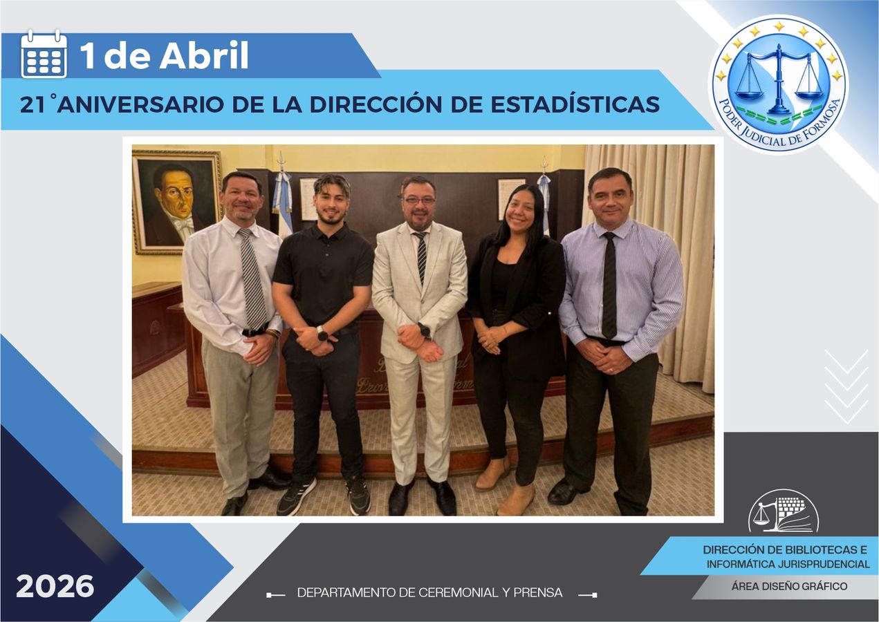 Efemérides - 21º Aniversario Dirección de Estadísticas