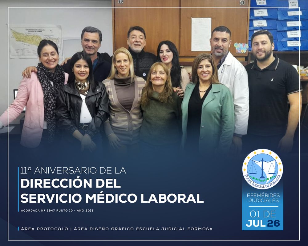 Efemérides - 11º Aniversario Servicio Médico Laboral