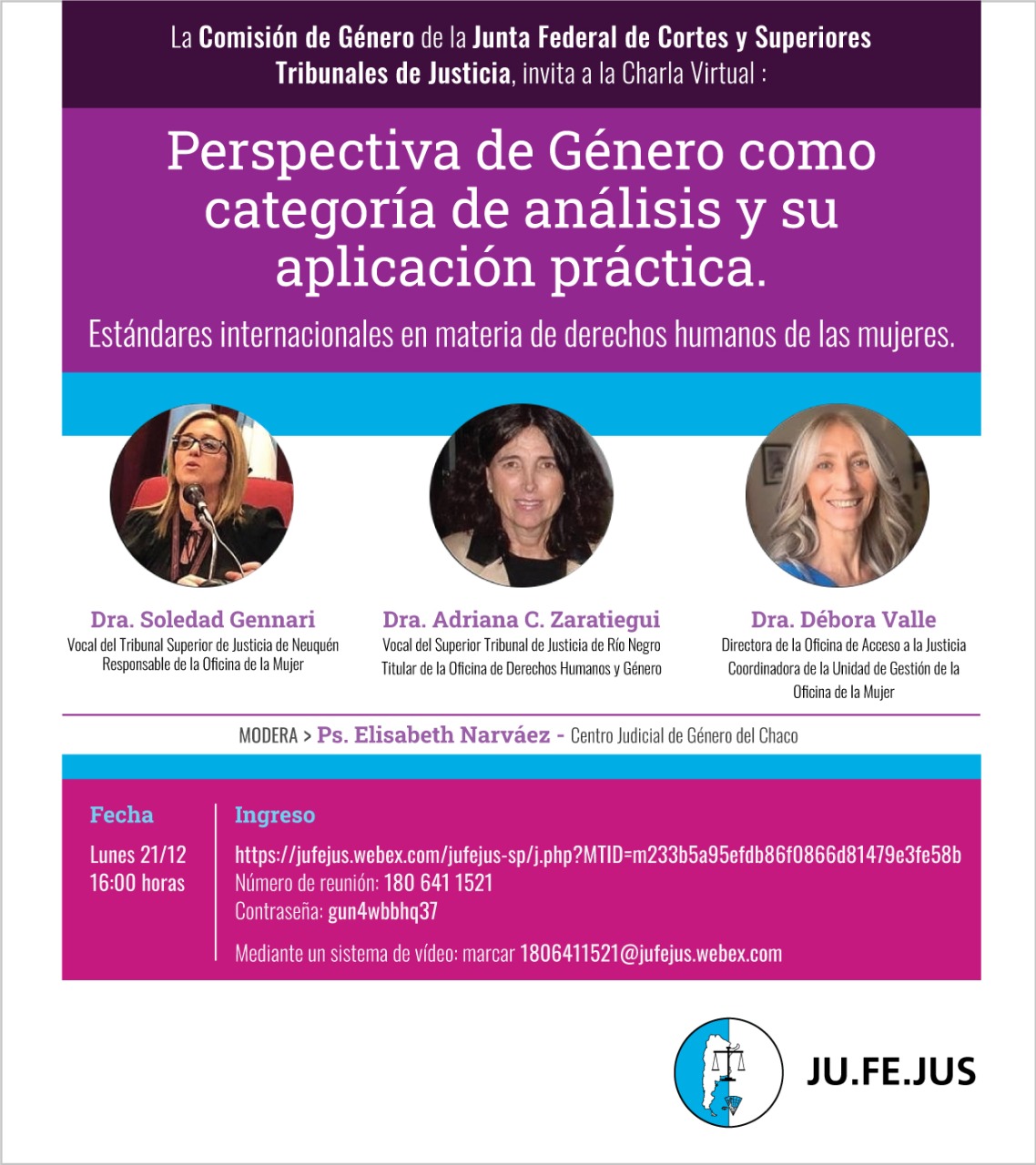 Charla Virtual sobre Perspectiva de Género